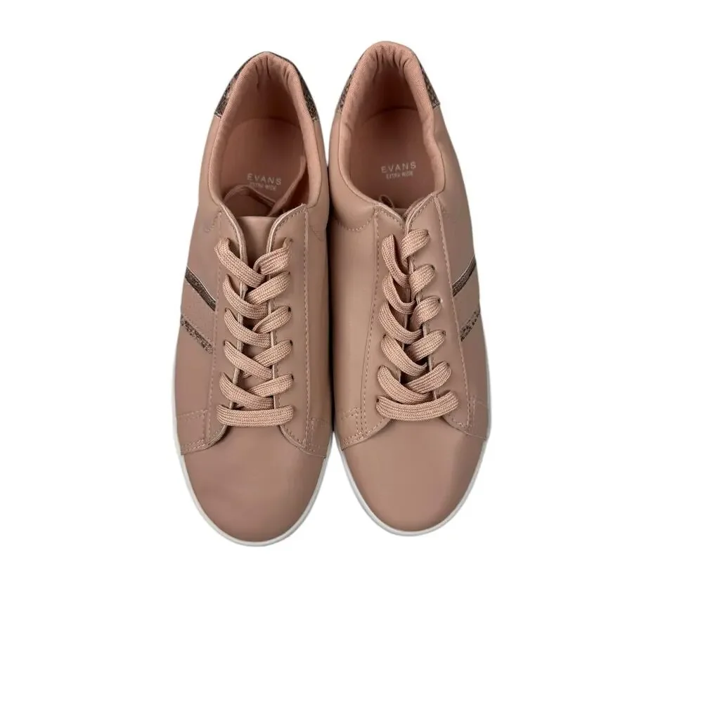 EVANS‎ Women's Sneaker, Pink, 9 Wide